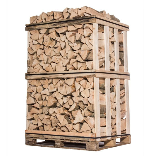 Legna da ardere premium 50 cm – Confezionata in pallet da 2 m³ / 2,5 steri