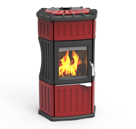 Lincar Stufa Legna Monella 184 Rosso