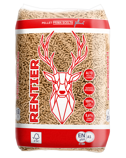 RENTIER – Bancale pellet da 15 kg, 70 sacchi