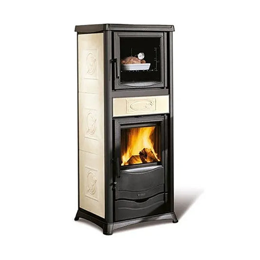 Nordica Stufa Legna Rossella Plus Forno .165 Ceramica Panna